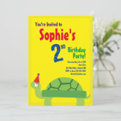 Birthday party Kind van schildpadden Kaart (Staand voorkant)