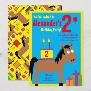 Birthday Party Kind voor paarden Kaart