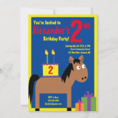 Birthday Party Kind voor paarden Kaart (Voorkant)