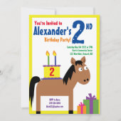 Birthday Party Kind voor paarden Kaart (Voorkant)