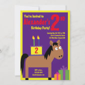 Birthday Party Kind voor paarden Kaart (Voorkant)