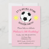 Birthday Party kinder uitnodiging aanpasbaar (Voorkant)