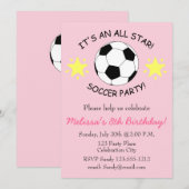 Birthday Party kinder uitnodiging aanpasbaar (Voorkant / Achterkant)