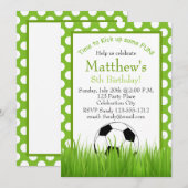 Birthday Party kinder uitnodiging aanpasbaar (Voorkant / Achterkant)