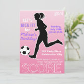 Birthday Party kinder uitnodiging aanpasbaar (Staand voorkant)