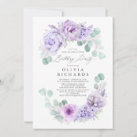 Birthday Party light Purple Flowers