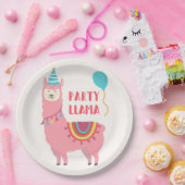 Birthday Party Llama Papieren Bordje (Feest)