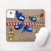 Birthday Party lolly pop cupcake Muismat (Met muis)