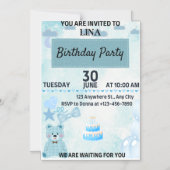 Birthday Party Magnetische Uitnodiging (Voorkant)