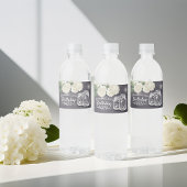 Birthday Party Mason Jars String Lights Flowers Waterfles Etiket