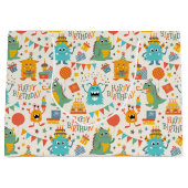 Birthday Party Monsters Groot Cadeauzakje (Voorkant)