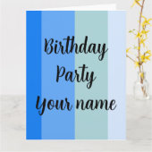 Birthday Party Name Sjabloon (Gele Bloem)