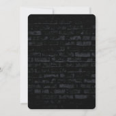 Birthday Party Neon Sign. Brick Wall Kaart (Achterkant)