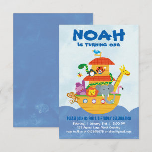 Birthday Party - Noah's ark-uitnodiging Kaart