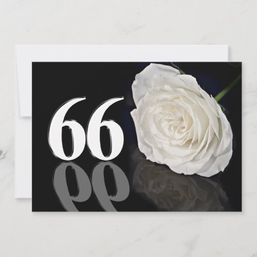 Birthday party nodigde 66-jarige uit kaart (Voorkant)