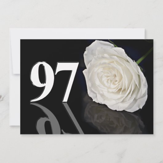 Birthday party nodigde 97-jarige kaart (Voorkant)