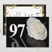 Birthday party nodigde 97-jarige kaart (Voorkant / Achterkant)