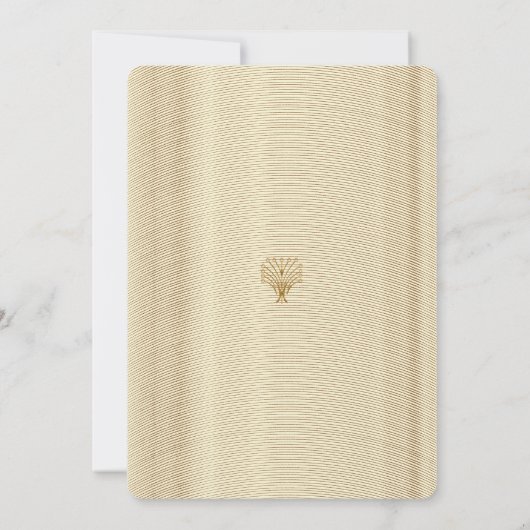 Birthday party nodigde vrouw uit, geweldige Gatsby Kaart (Achterkant)