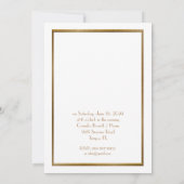 Birthday party nodigde vrouw uit, geweldige Gatsby Kaart (Achterkant)