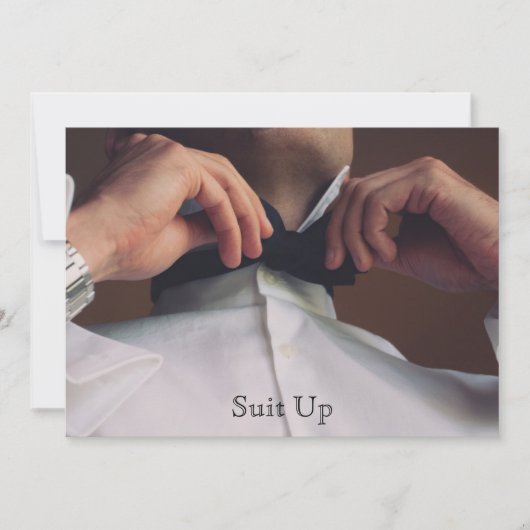 Birthday Party nodigt een man uit Kaart (Voorkant)