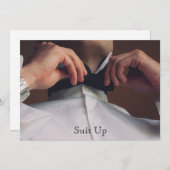 Birthday Party nodigt een man uit Kaart (Voorkant / Achterkant)