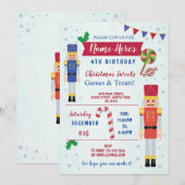 Birthday Party Nutcracker Speelgoed Kerstgenote Kaart (Voorkant / Achterkant)