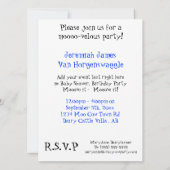 Birthday Party of Baby shower Party Cow! Kaart (Achterkant)