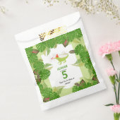 Birthday Party of Iguana Lizard PartAnimals Bedankzakje (Gezegeld)