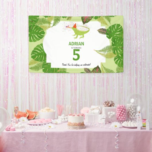 Birthday Party of Iguana Lizard PartAnimals Spandoek (Feest)