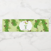 Birthday Party of Iguana Lizard PartAnimals Waterfles Etiket (Enkel label)