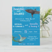 Birthday Party of Mermaid and Shark Child under Ze Kaart (Staand voorkant)