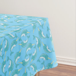 Birthday Party of Narwhals Ocean Kind Tafelkleed