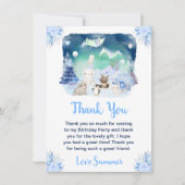 Birthday Party of Northern Lights Arcmals Bedankkaart (Voorkant)