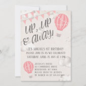 Birthday Party on up and Away Hot Air Kaart (Voorkant)