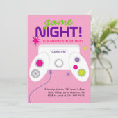 Birthday party over Arcade Video Game Kaart (Staand voorkant)