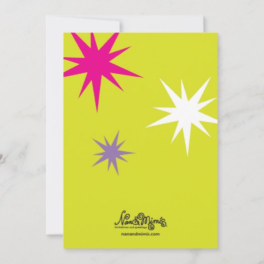 Birthday party over Arcade Video Game Kaart (Achterkant)