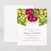 Birthday party over budgettaire wijntest (Voorkant / Achterkant)