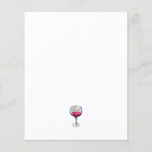 Birthday party over budgettaire wijntest (Achterkant)