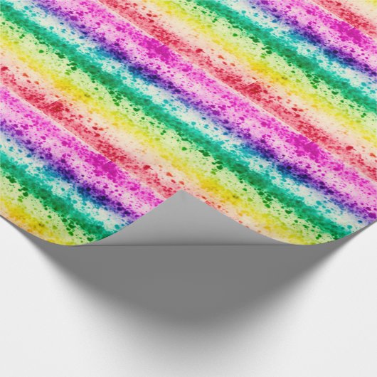 Birthday party over kunstschilderkunst voor regenb cadeaupapier (Hoek)