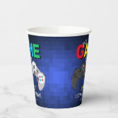 Birthday party over videogame van Cool Fun Papieren Bekers (Links)