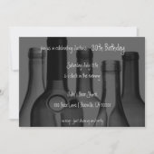 Birthday party over wijn en bier kaart (Voorkant)