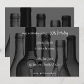 Birthday party over wijn en bier kaart (Voorkant / Achterkant)