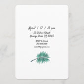 Birthday party over zwarte kat en ballon kaart (Achterkant)