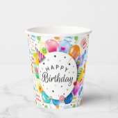 Birthday Party Papieren Bekers (Voorkant)