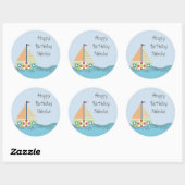 Birthday Party Personalized Label Sticker (Vel)