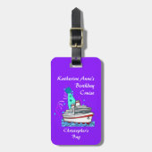 Birthday Party Pet Cruise Bagagelabel (Voorkant verticaal)