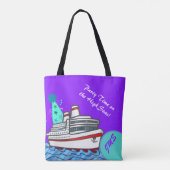 Birthday Party Pet Custom Monogrammed Cruise Tote Bag (Achterkant)