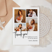 Birthday Party Photo Collage Bedankkaart