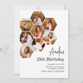 Birthday Party Photo Collage Kaart (Voorkant)