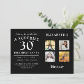 Birthday Party Photo Collage Kaart (Staand voorkant)